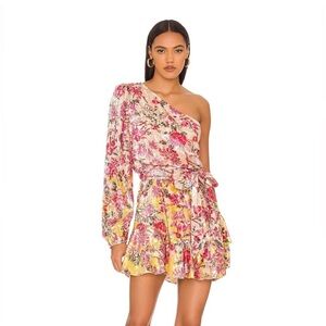 Hemant and Nandita Size small one shoulder velvet dress